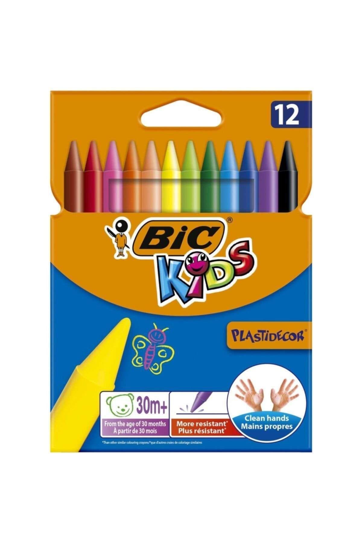 Kids Plastidecor 12'li Silinebilir Mum Pastel Boya-1