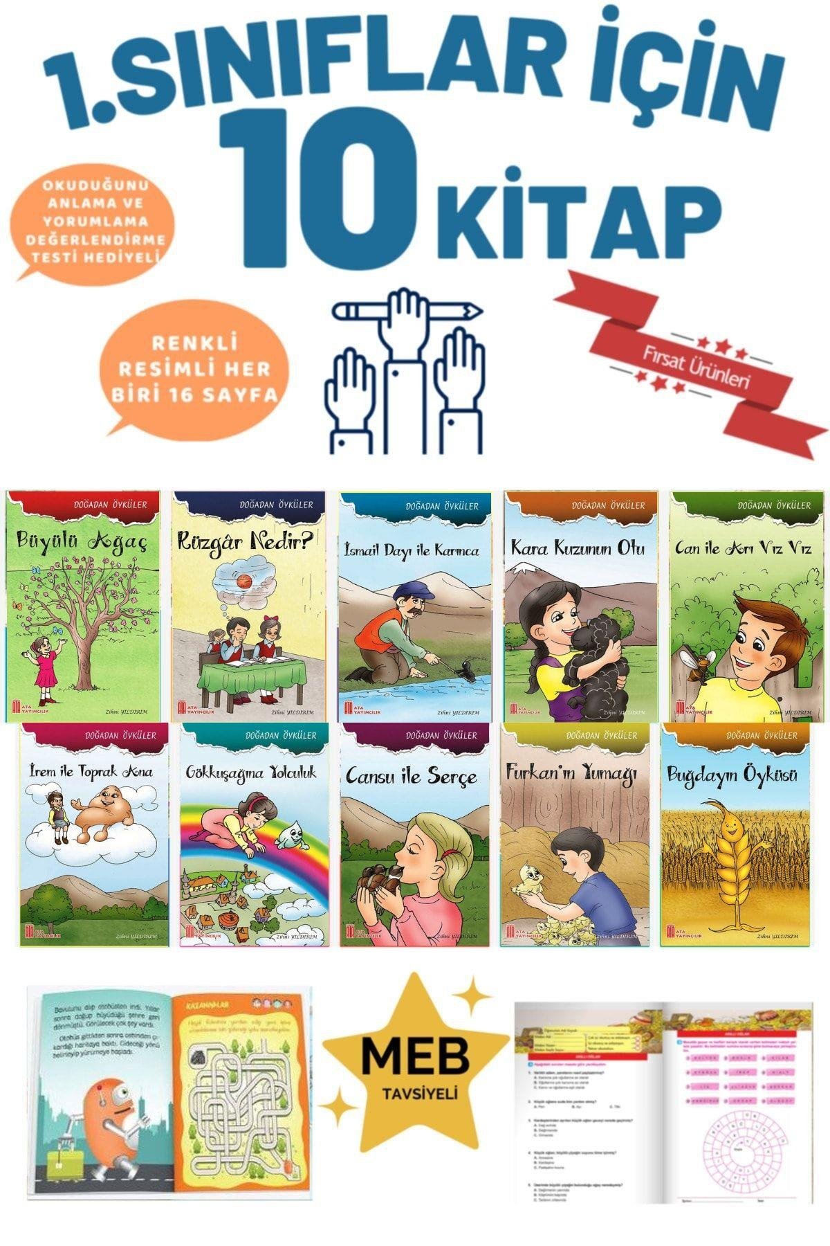Okumayı Hızlandıran Mükemmel Bir Set(10 Kitaptan Oluşan Rengarenk Hikayeler) Tonguç Evony Ata