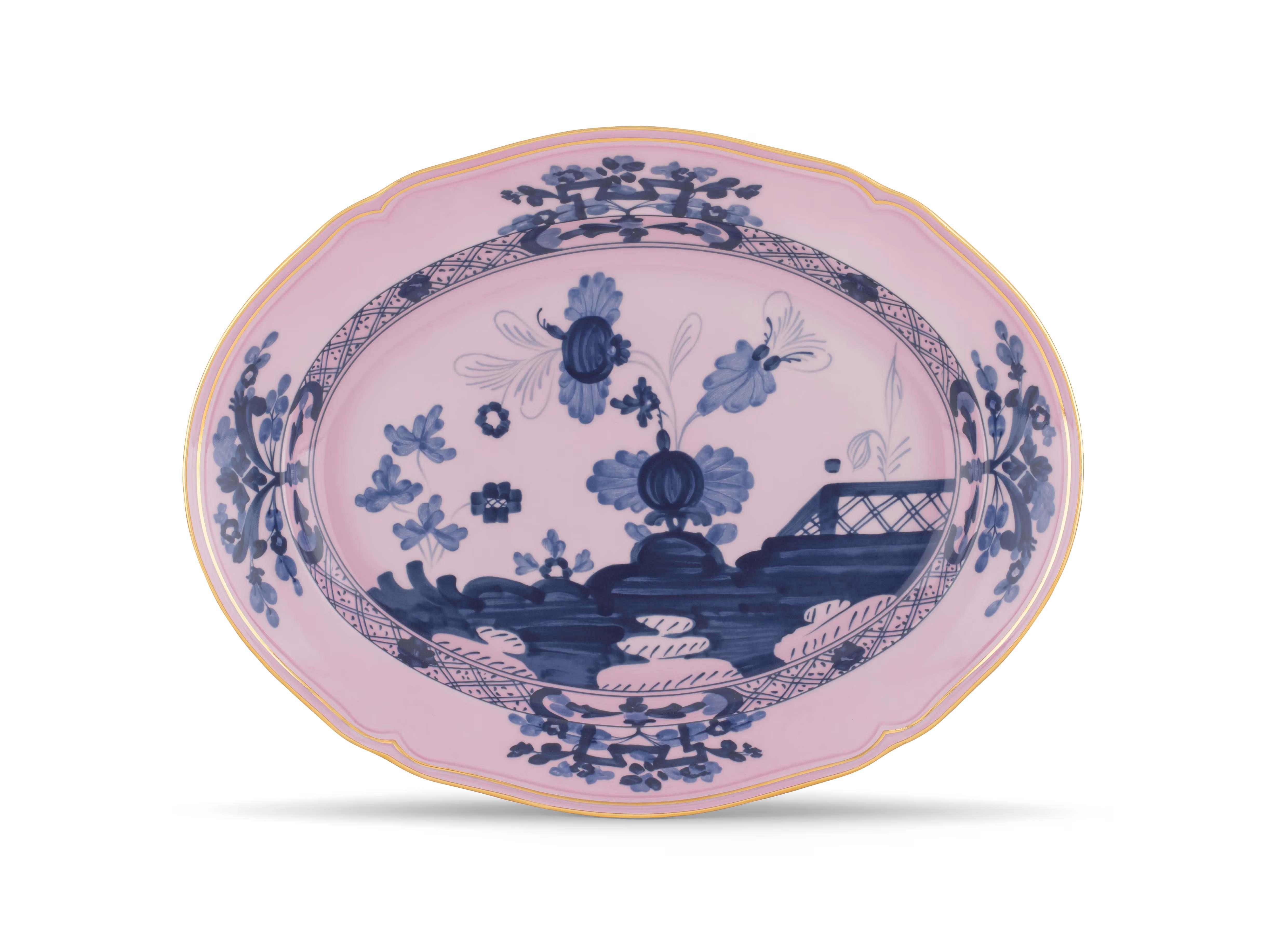 Oriente İtaliano-Azalea 34 cm Oval Servis