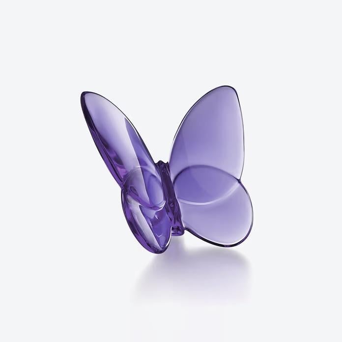 Papillon Lucky Purple Kelebek Kristal Biblo