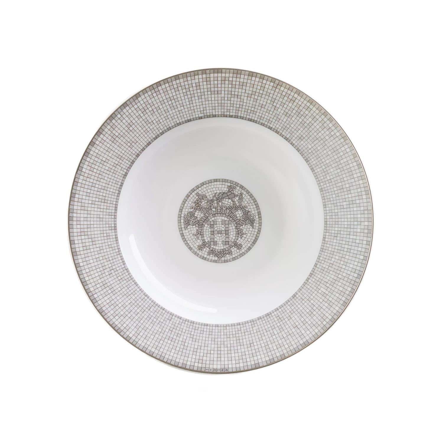 Mosaique Au 24 Platin Çukur Yemek Tabağı