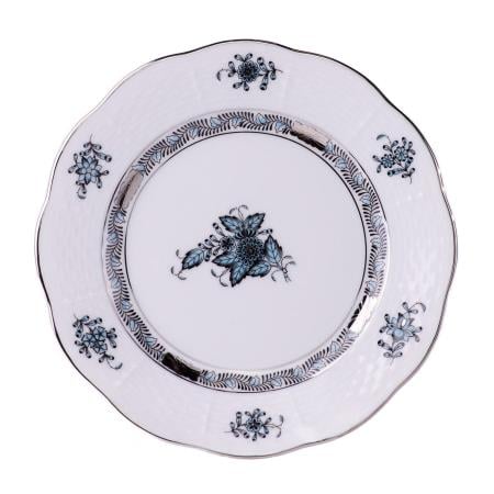Apponyi Turkuaz Platin 19 cm Tatlı Tabağı
