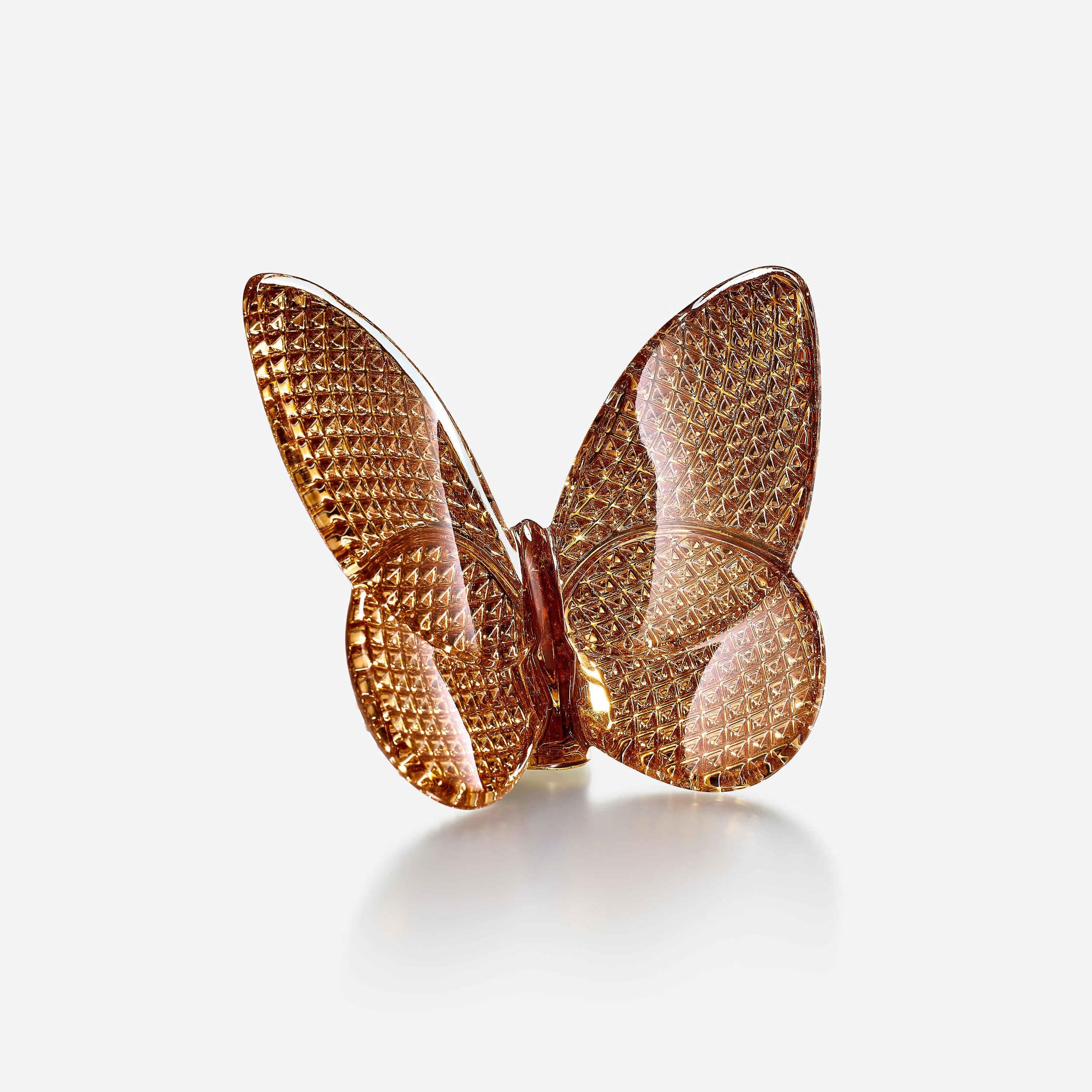 Papillon Lucky Gold Kelebek Kristal Biblo