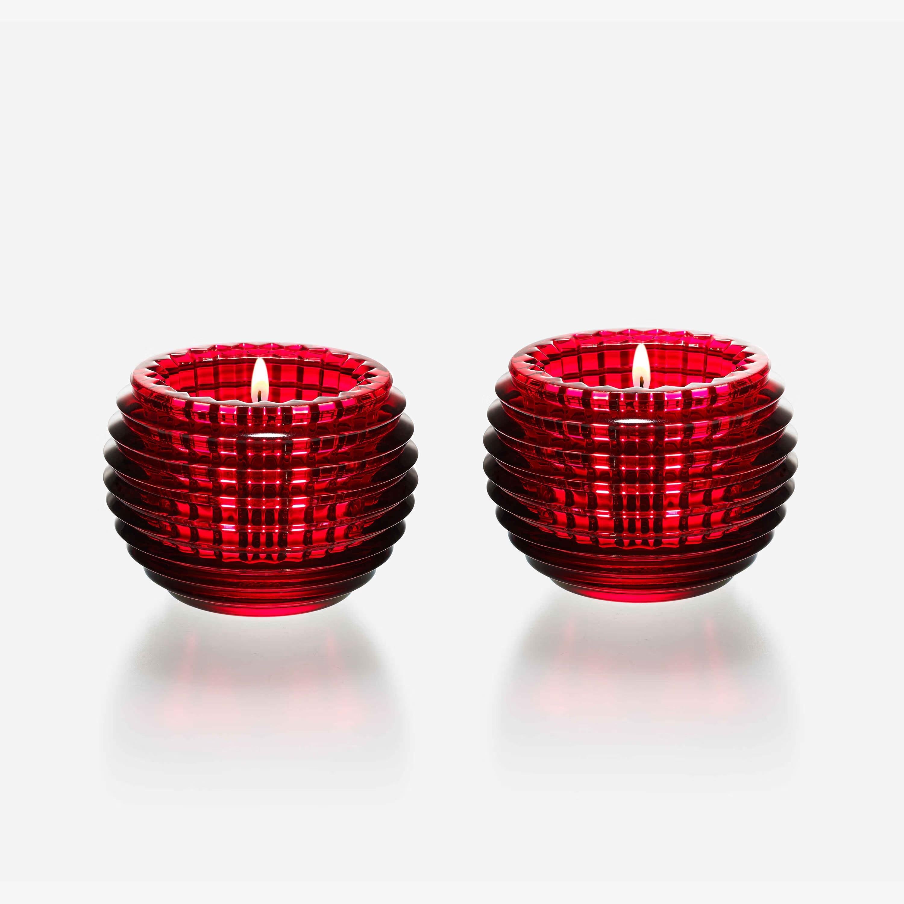 Eye Votive Red Kristal 2'li Mumluk