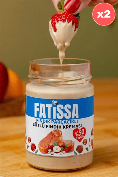 Fındık Parçacıklı Sütlü Fındık Kreması 300 g X 2 Adet