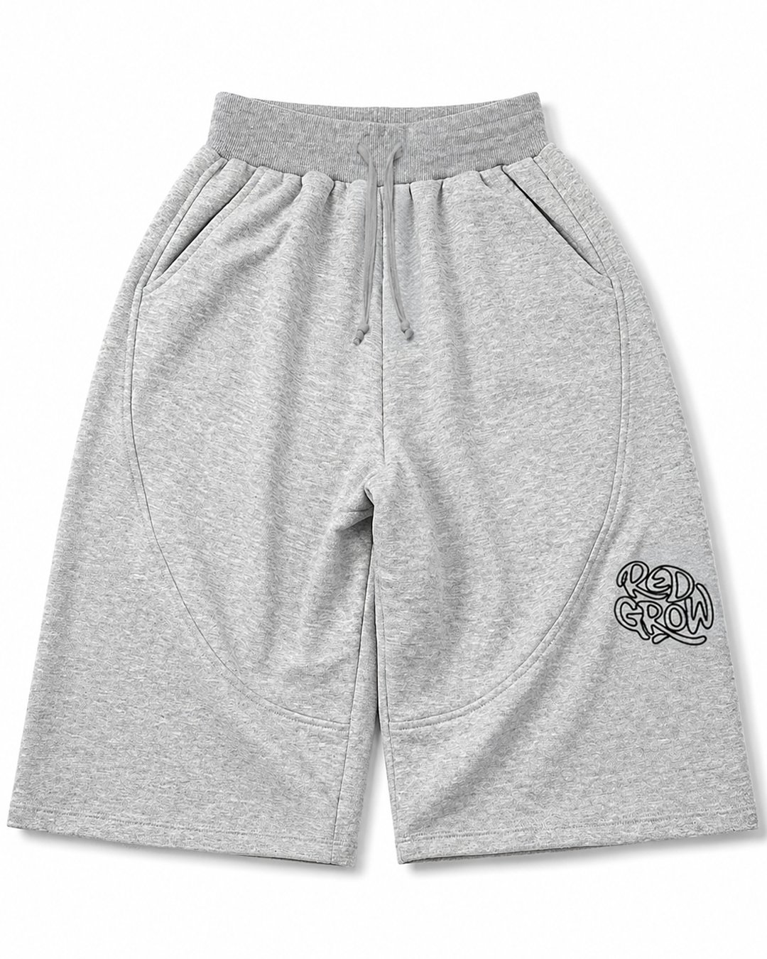 LongLine Baggy Short “RED VEYRA” - Gray