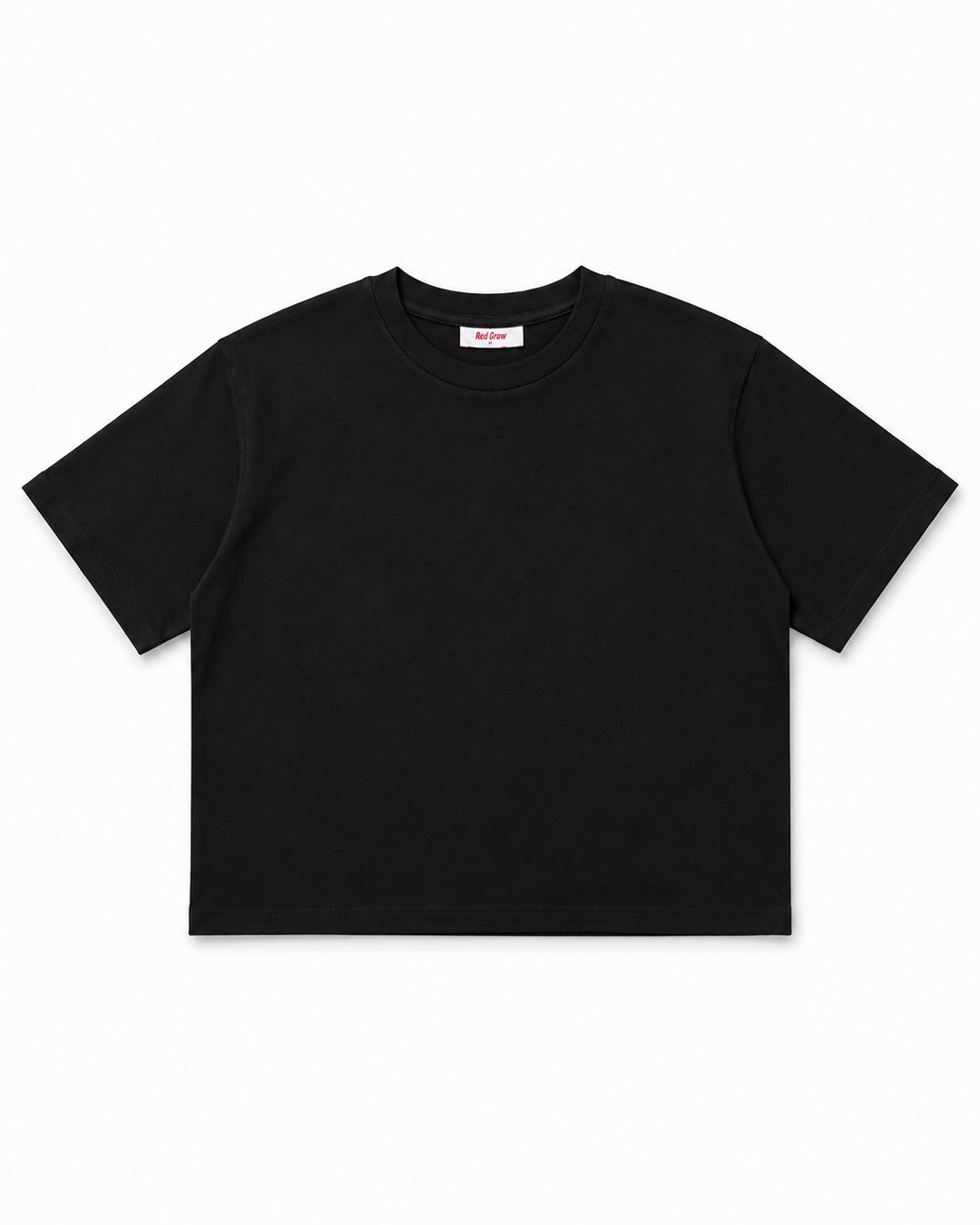 T-shirt Boxy fit “RED BASİC” - Black