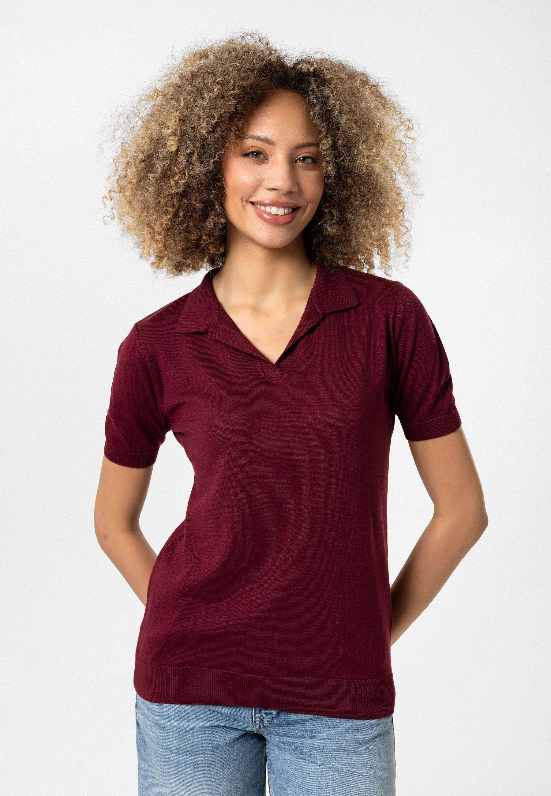 Celina Kadın Polo Yaka Triko T-Shirt