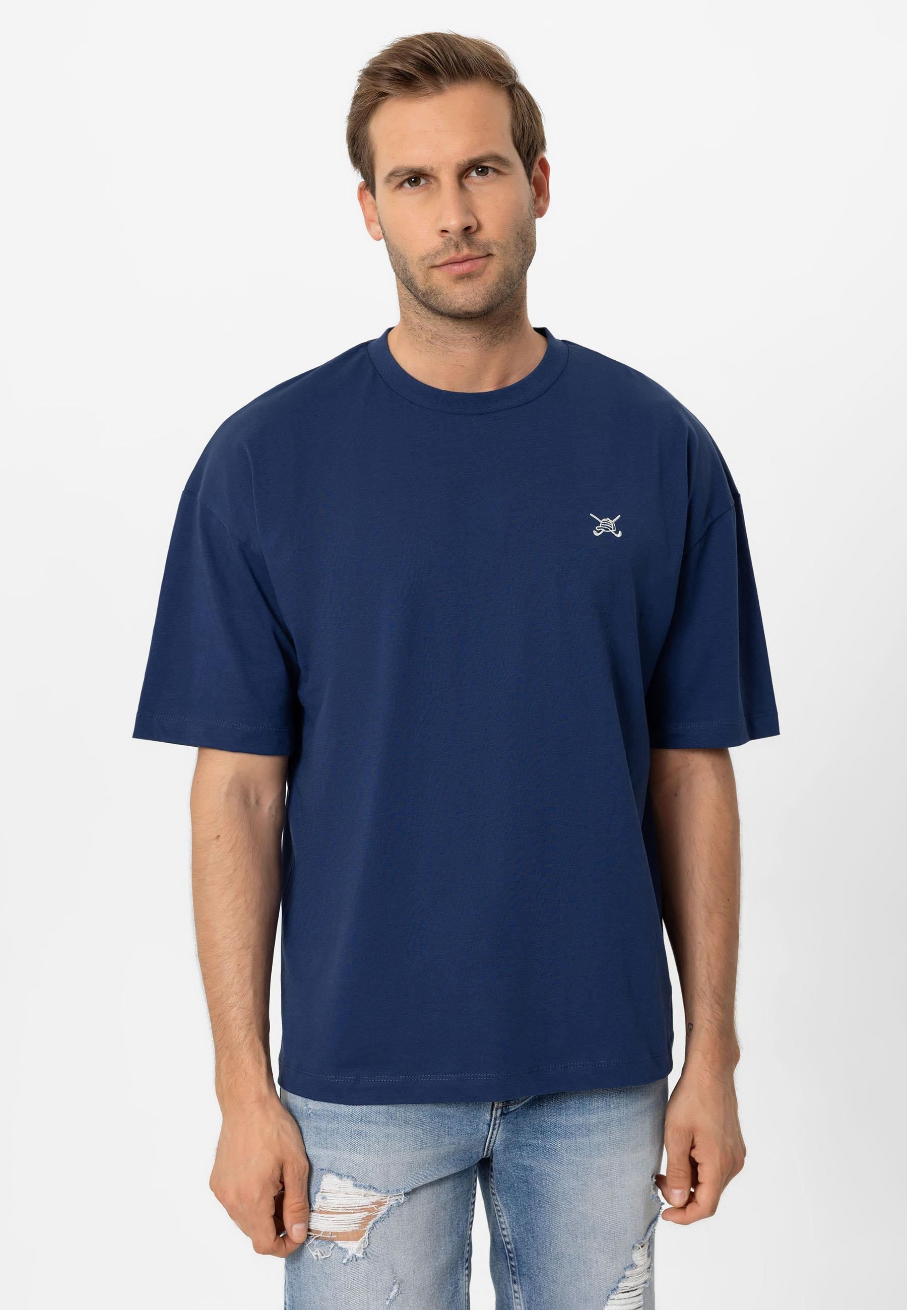 Erkek Oversize Nakışlı T-Shirt