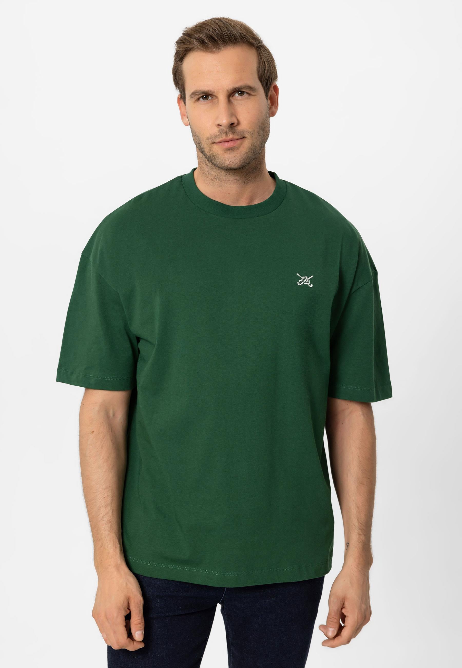 Erkek Oversize Nakışlı T-Shirt
