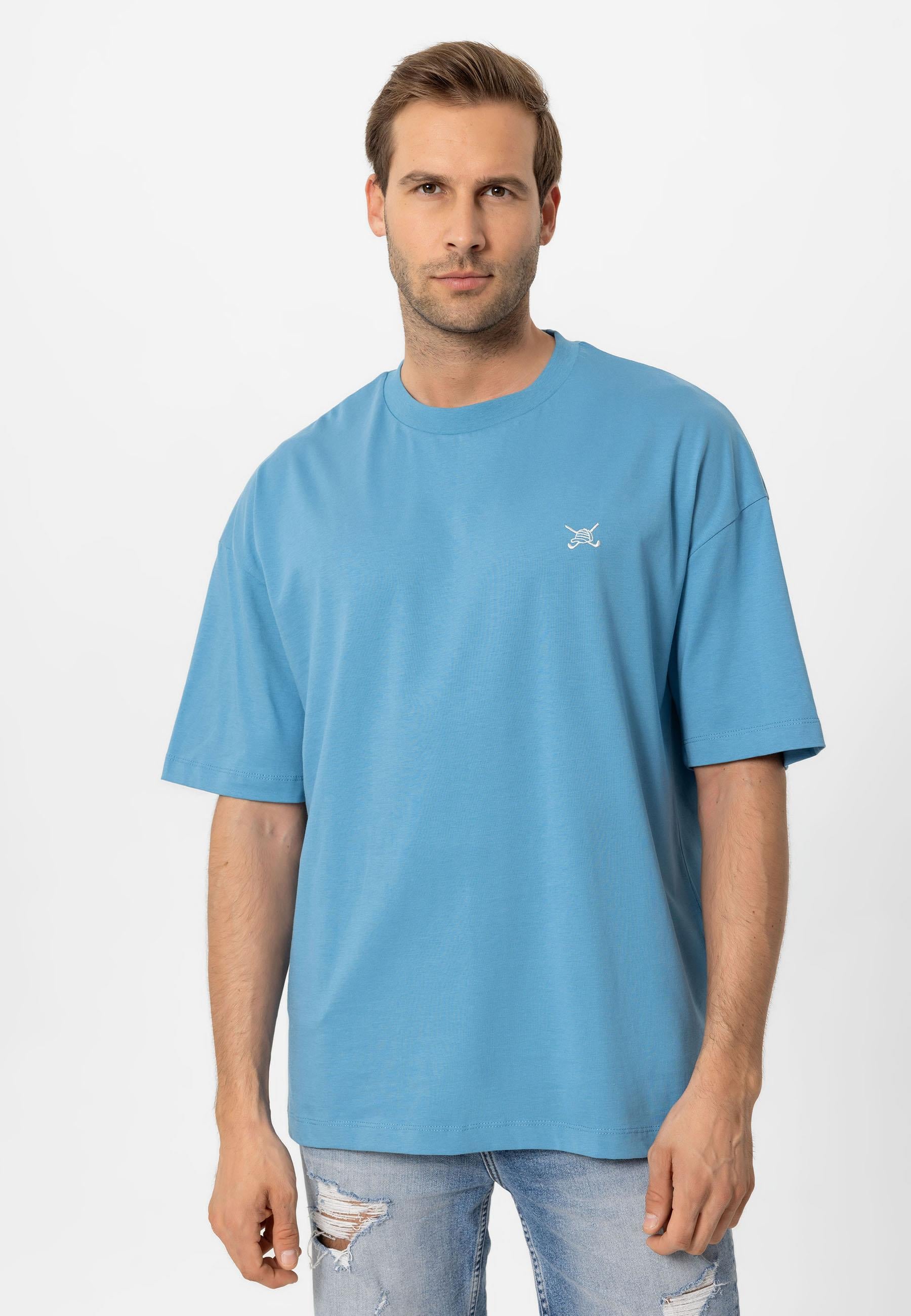 Erkek Oversize Nakışlı T-Shirt
