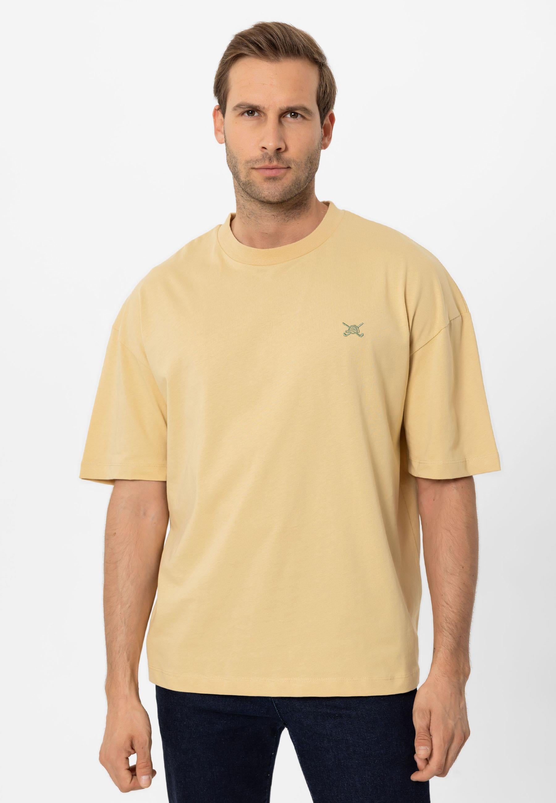 Erkek Oversize Nakışlı T-Shirt