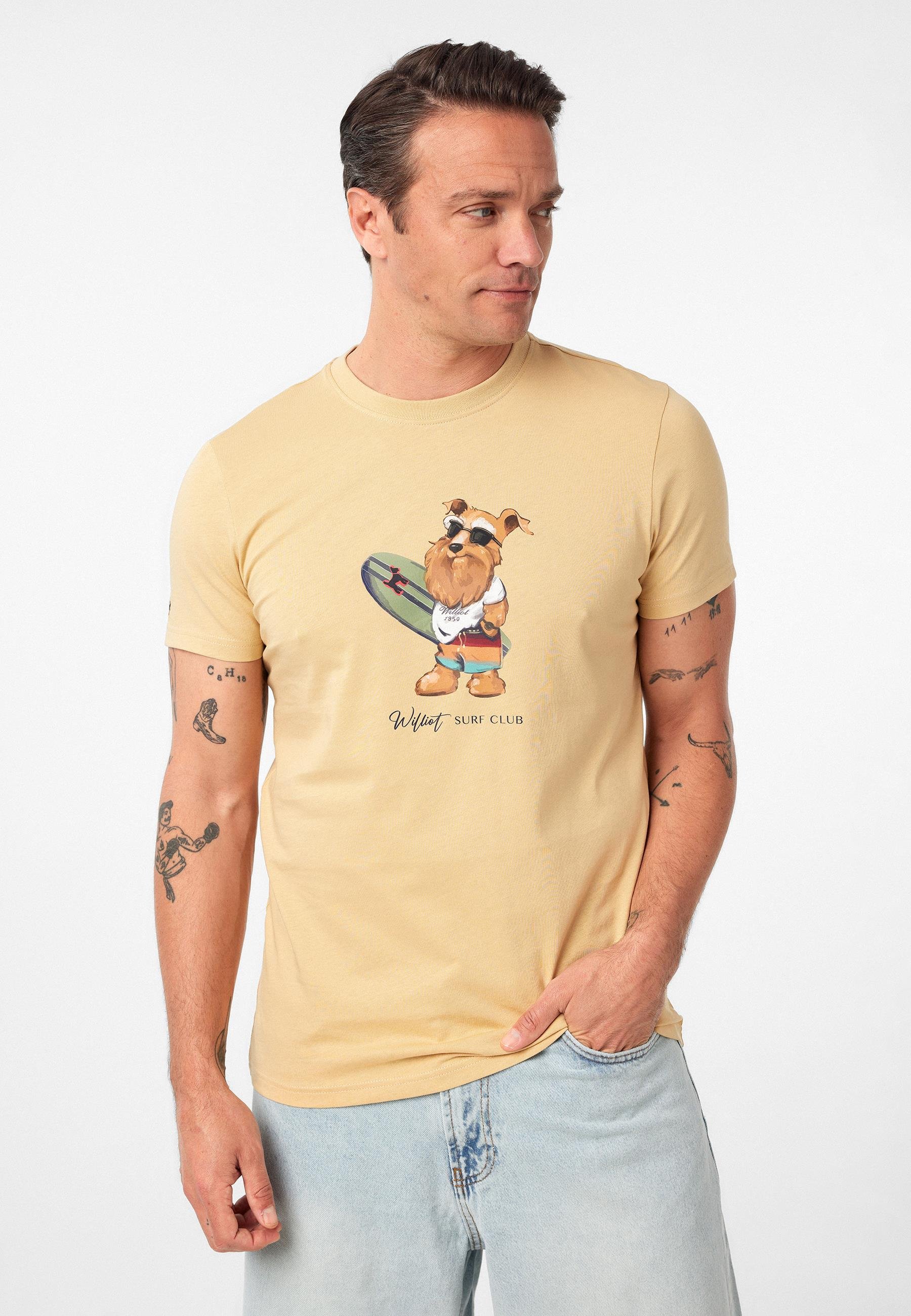 Francisco Erkek Regular Fit Köpek Baskılı T-Shirt