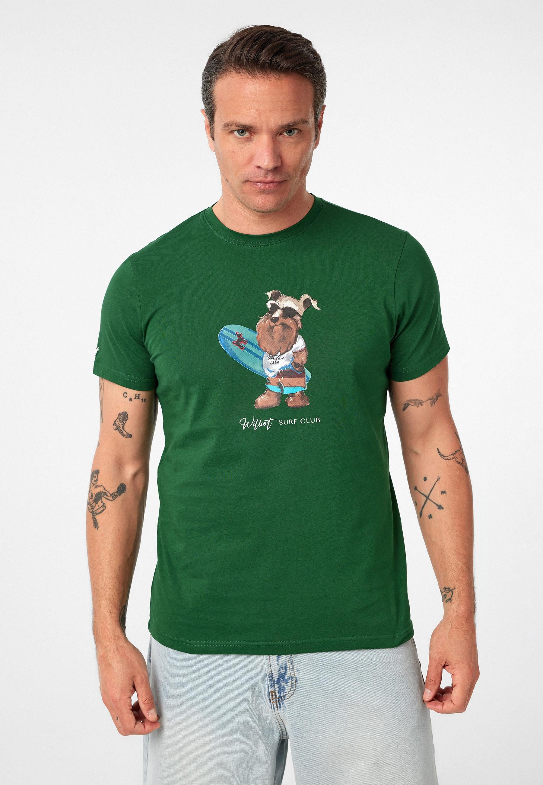 Francisco Erkek Regular Fit Köpek Baskılı T-Shirt