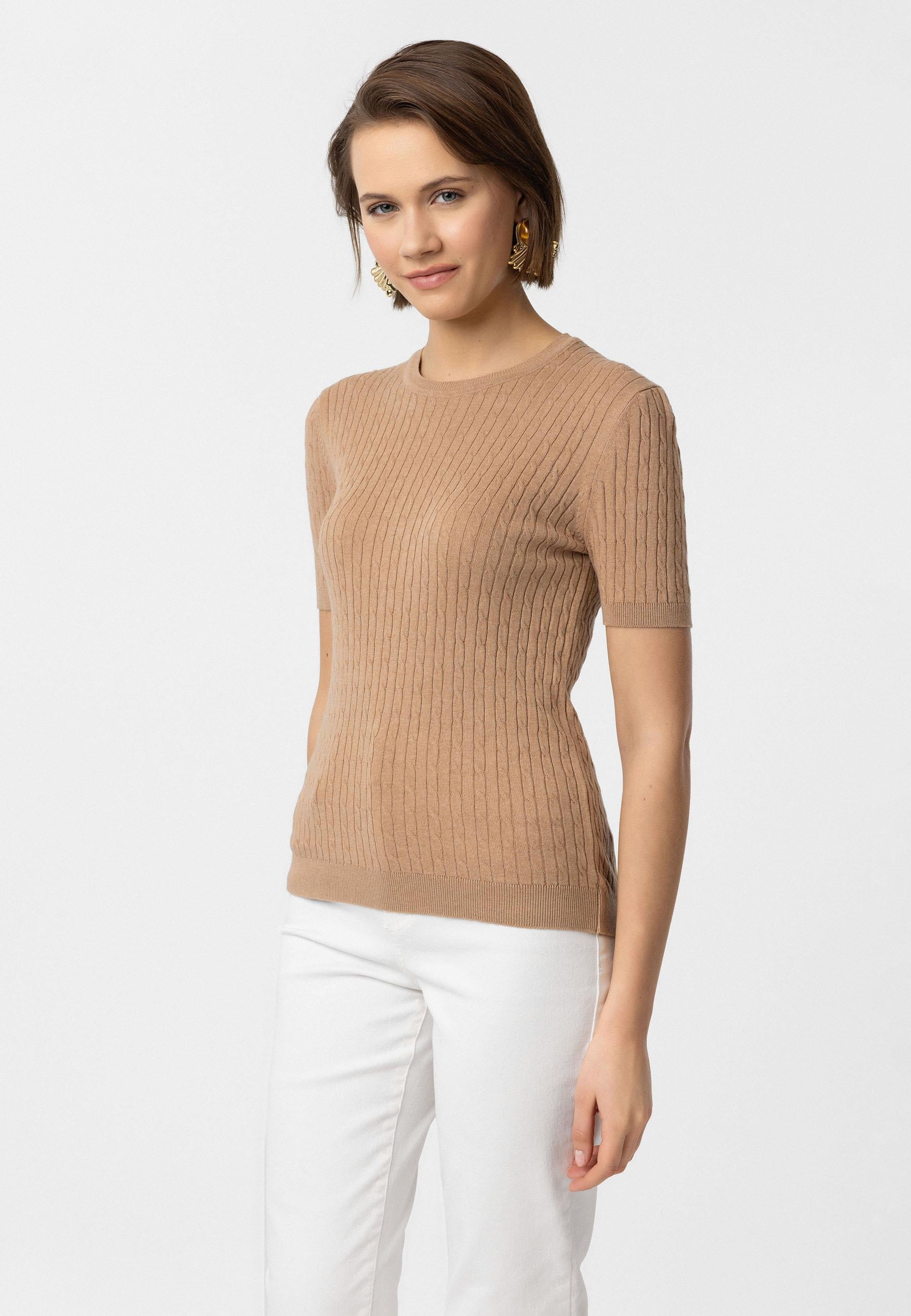 Hanna Kadın Slim Fit Triko T-Shirt
