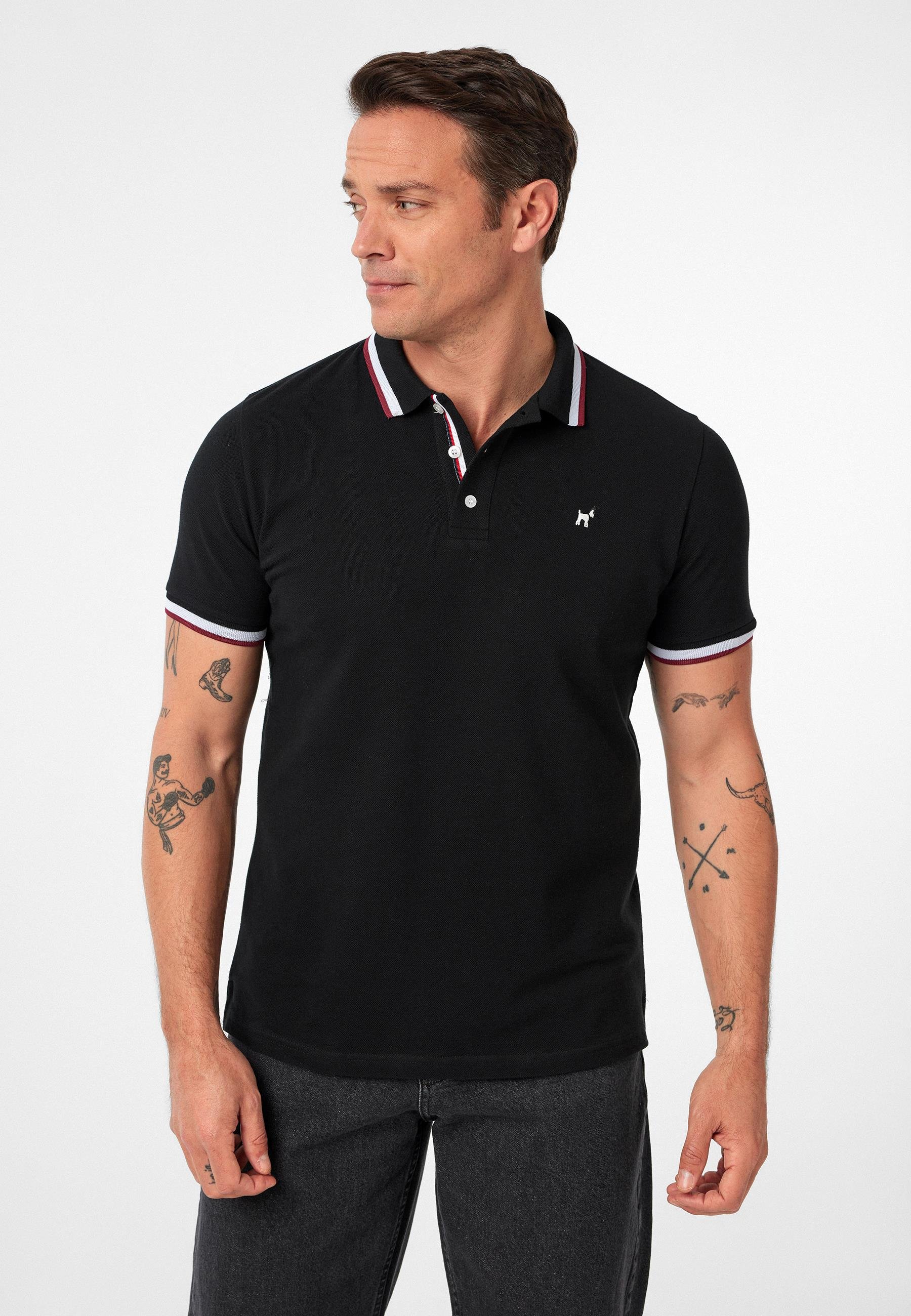 Javeir Erkek Regular Fit Çizgi Detaylı Polo Yaka T-Shirt