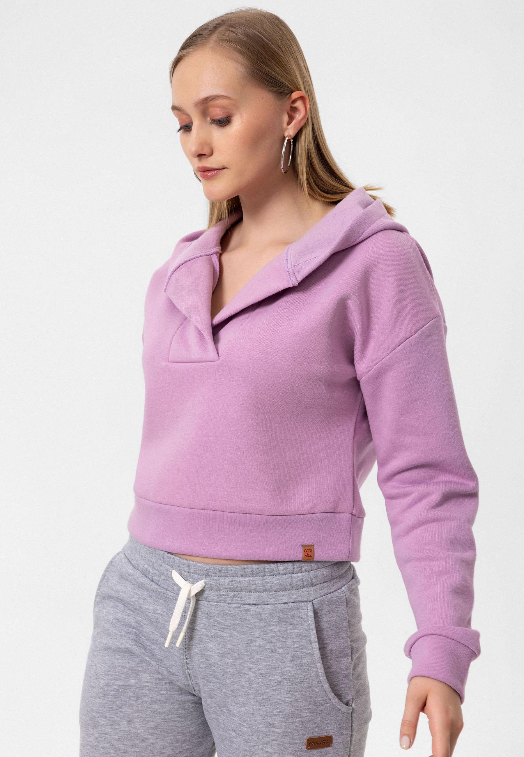 Jonas Kadın Crop Fit Kapüşonlu Sweatshirt