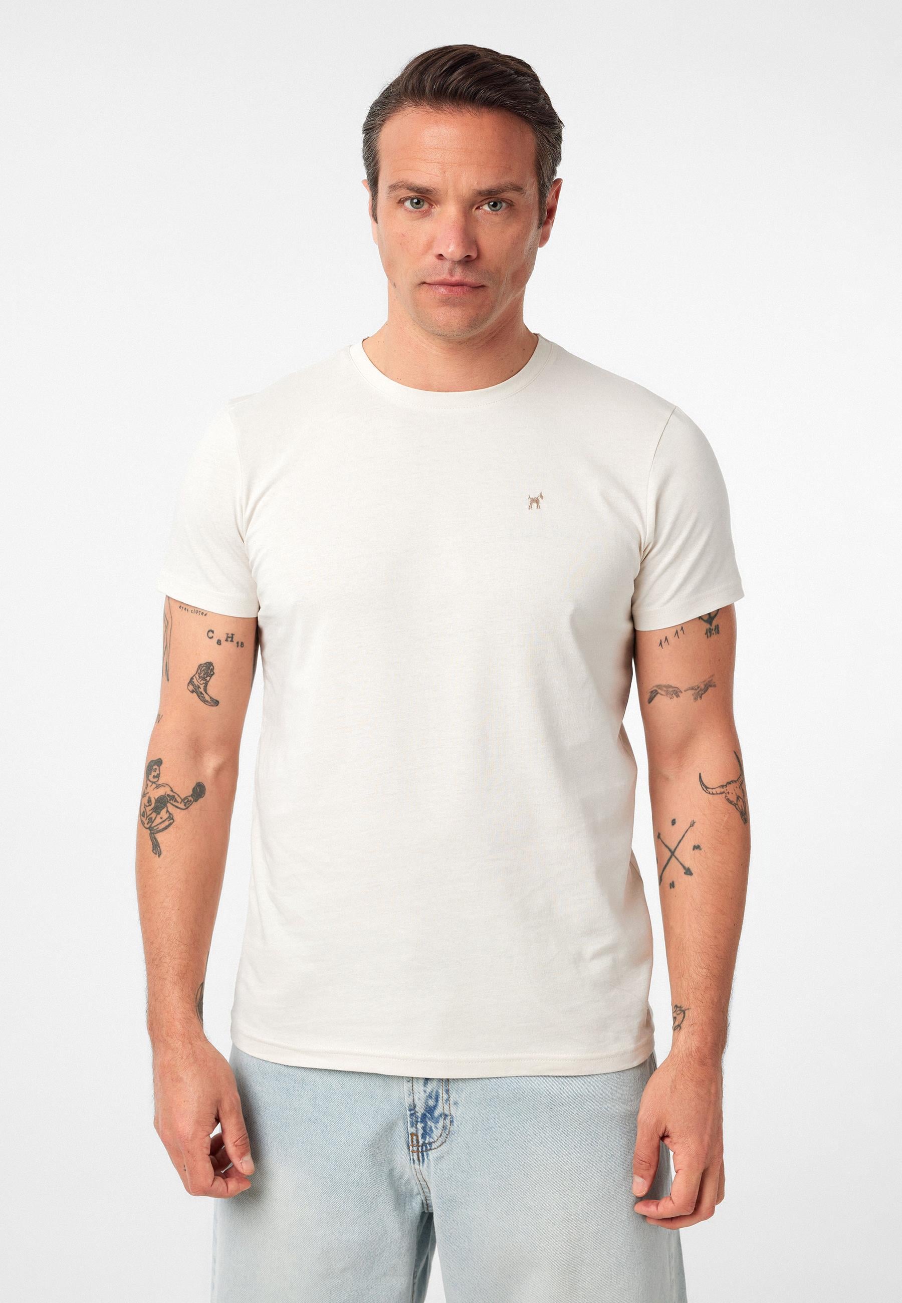Victor Erkek Regular Fit Nakışlı Basic T-Shirt