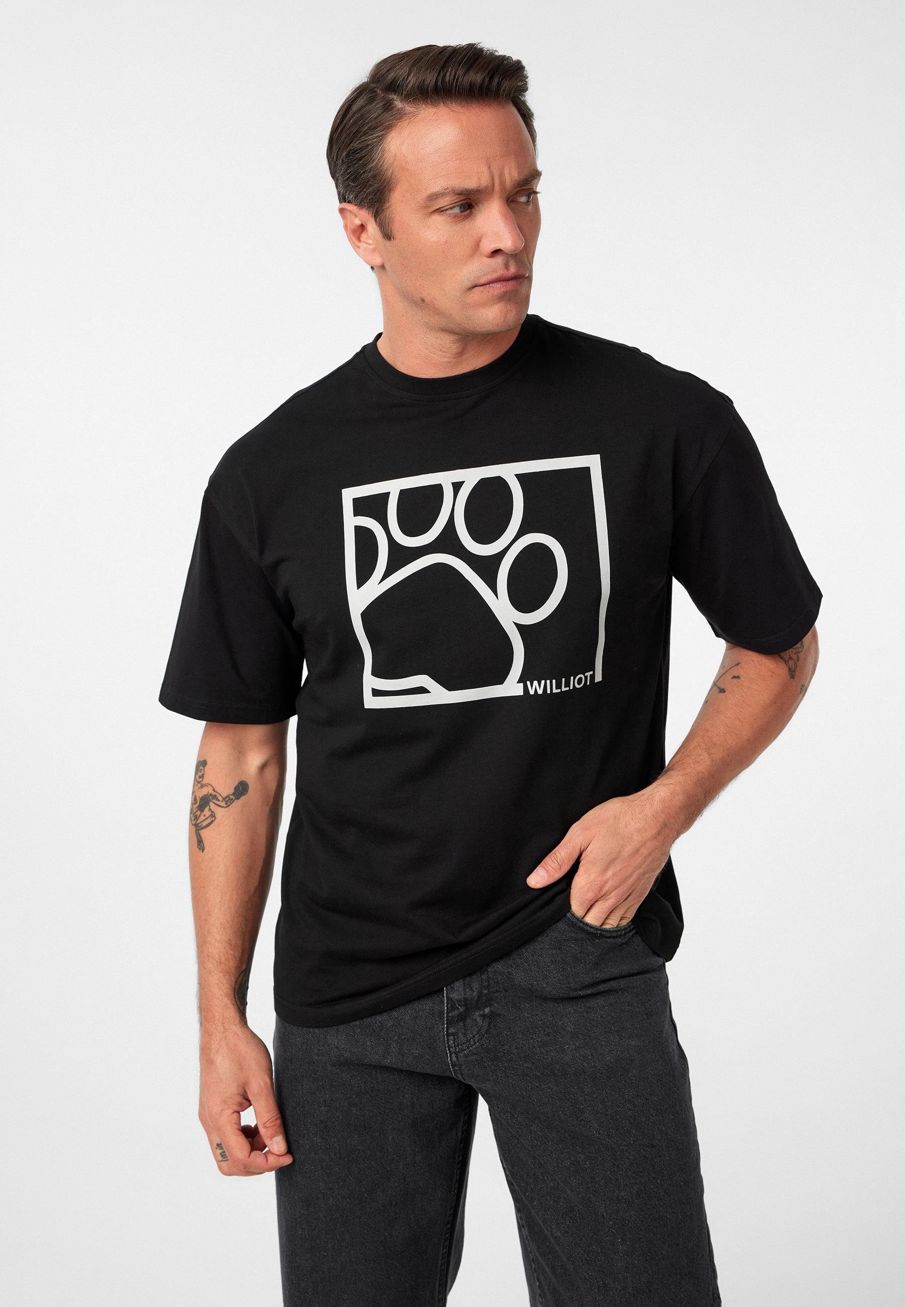 Williams Erkek Regular Fit Pati Baskılı T-Shirt