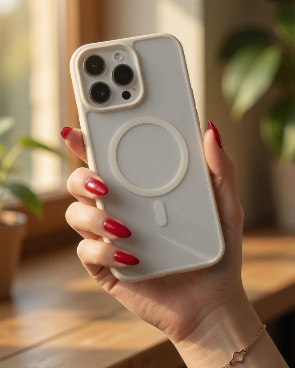 Telefon KılıfıIphone Uyumlu Mat Yarı Şeffaf Renkli Parmak İzi Tutmayan Magsafe Destekli Kılıf