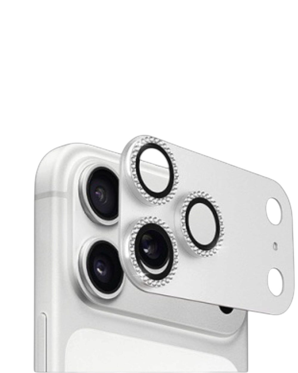 Lens KoruyucuIphone Uyumlu Tam Kaplayan Parlak Taşlı Safir Çizilmez Kamera Lens Koruyucu