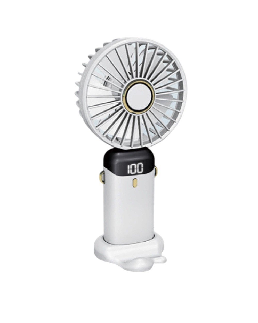 El ve Masaüstü FanLCD Göstergeli Mini El Fanı 12000 Rpm Şarjlı Taşınabilir USB Vantilatör Cep Fanı