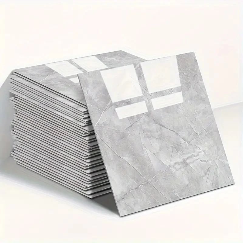 Gri Mermer Desen Duvar Sticker (30*30)