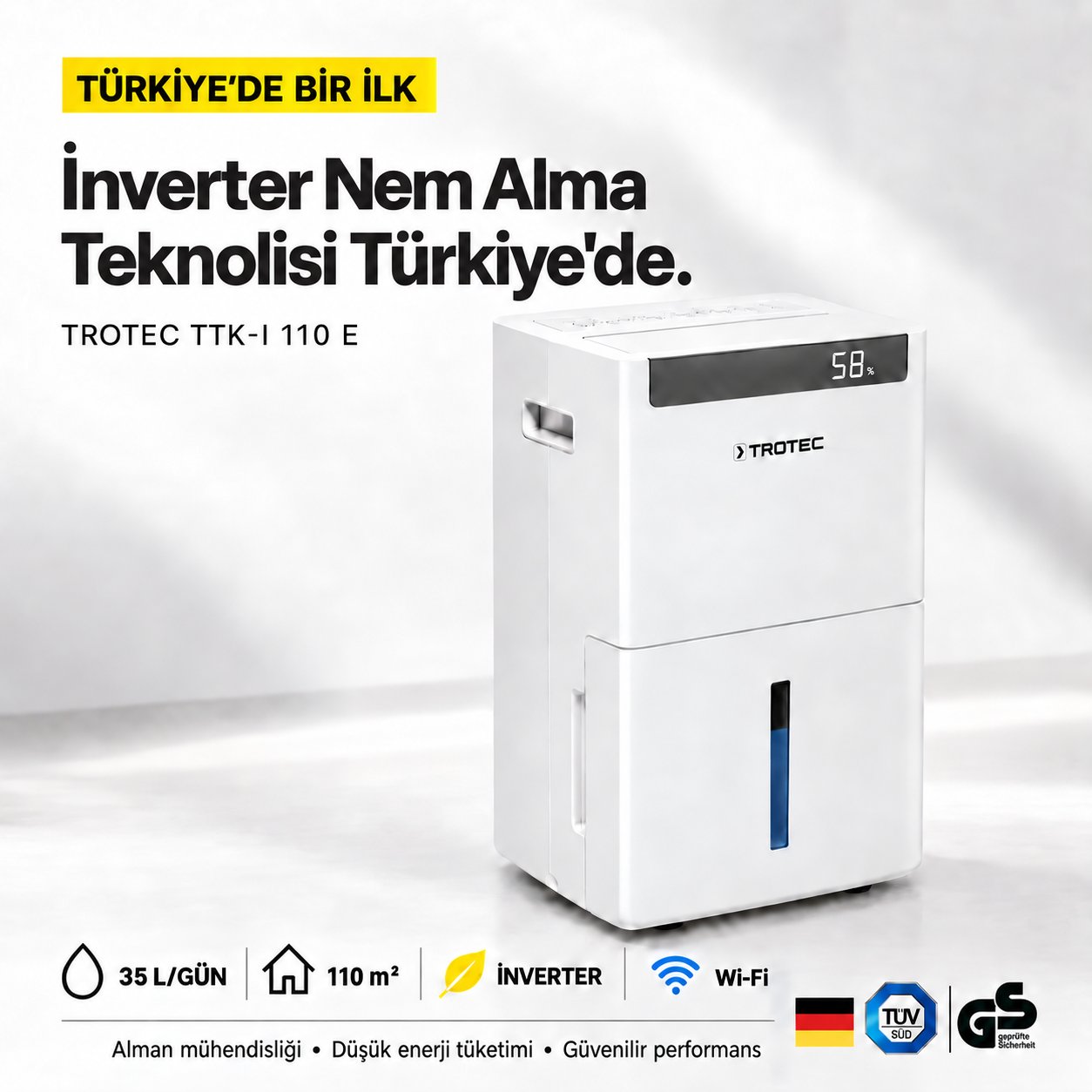 İnverter Nem Alma Cihazı TTK-I 110 WiFi