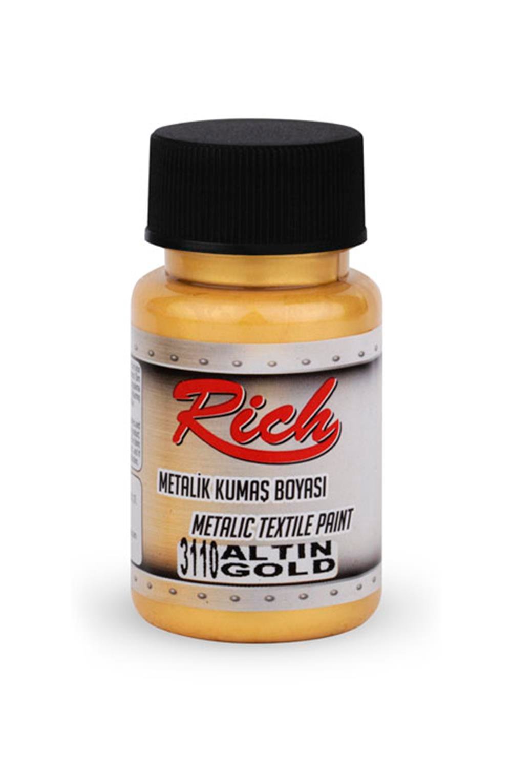 AKRİLİK KUMAŞ BOYASI METALİK - ALTIN 050ml