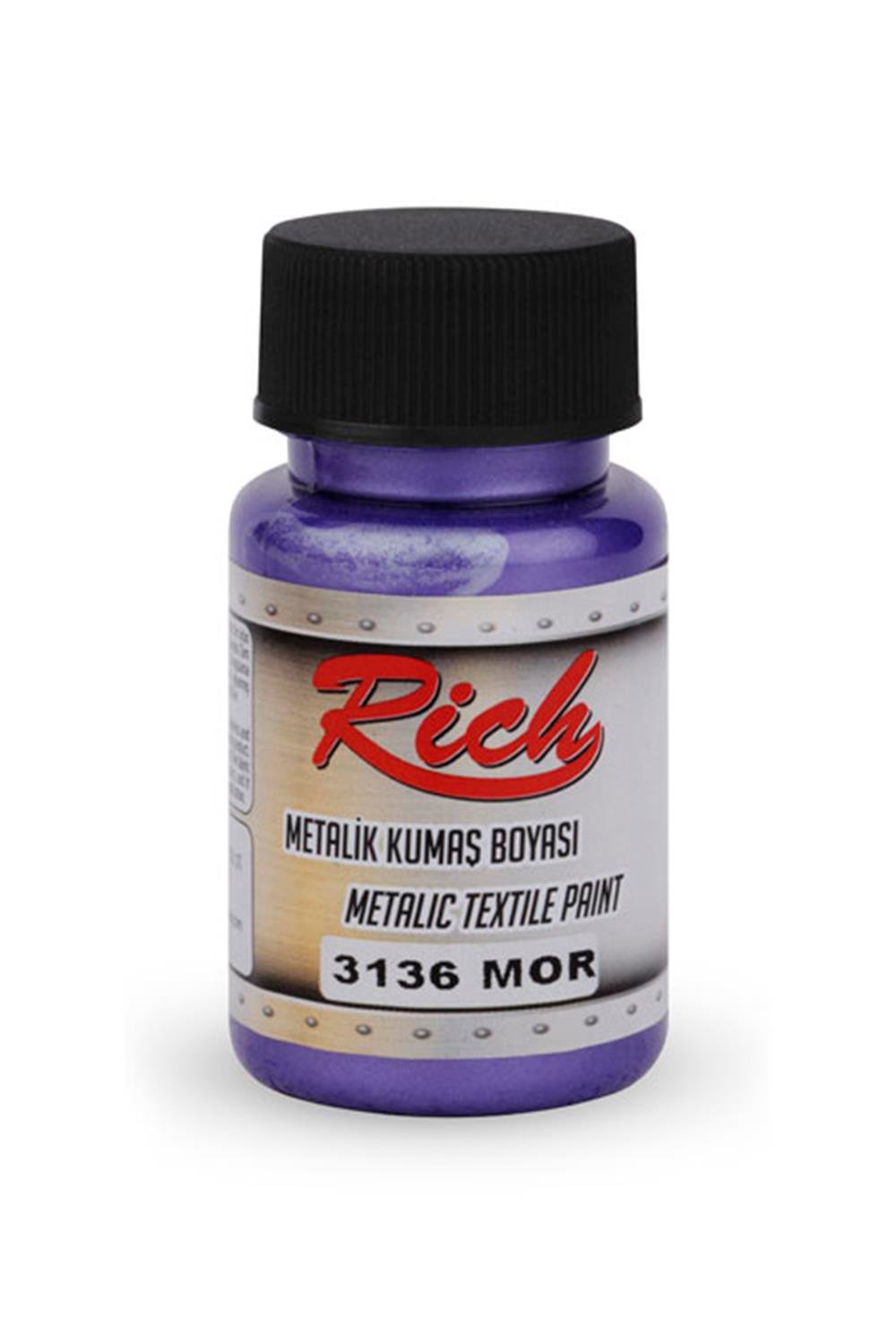 AKRİLİK KUMAŞ BOYASI METALİK - MOR 050ml