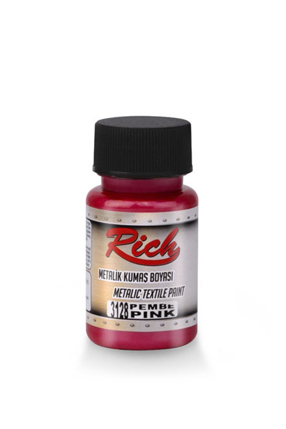 AKRİLİK KUMAŞ BOYASI METALİK - PEMBE 050ml