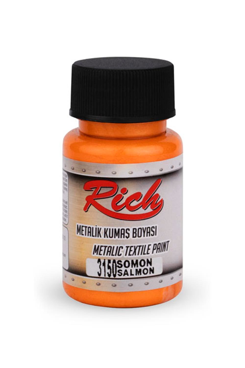 AKRİLİK KUMAŞ BOYASI METALİK - SOMON 050ml