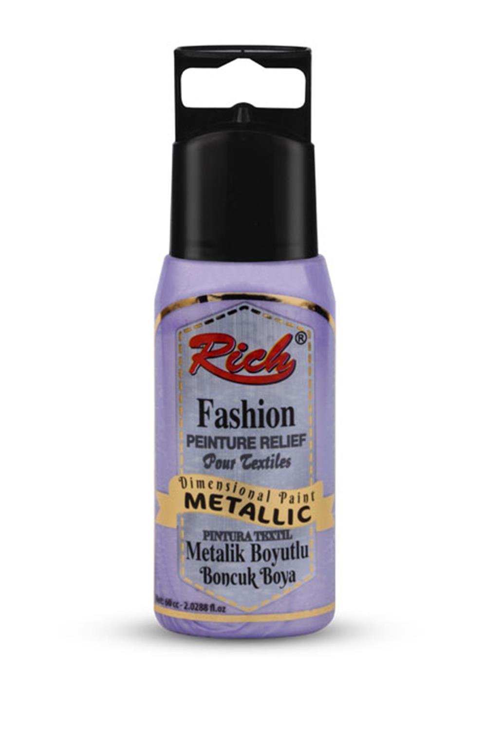 BOYUTLU BONCUK BOYA METALİK - LİLA 060ml