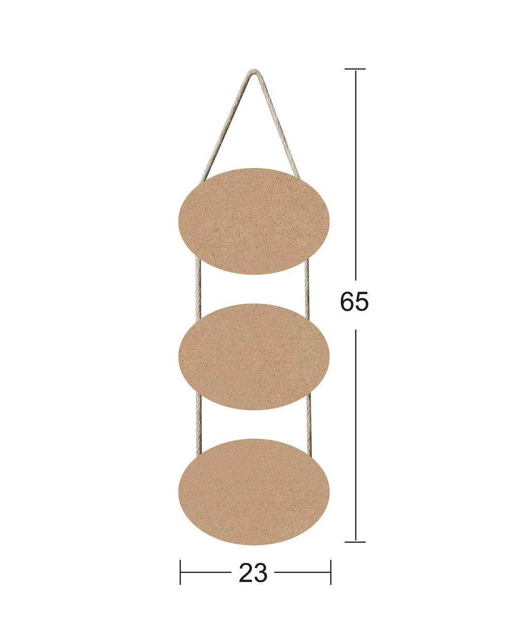 F 728 3 LÜ İPLİ OVAL PANO