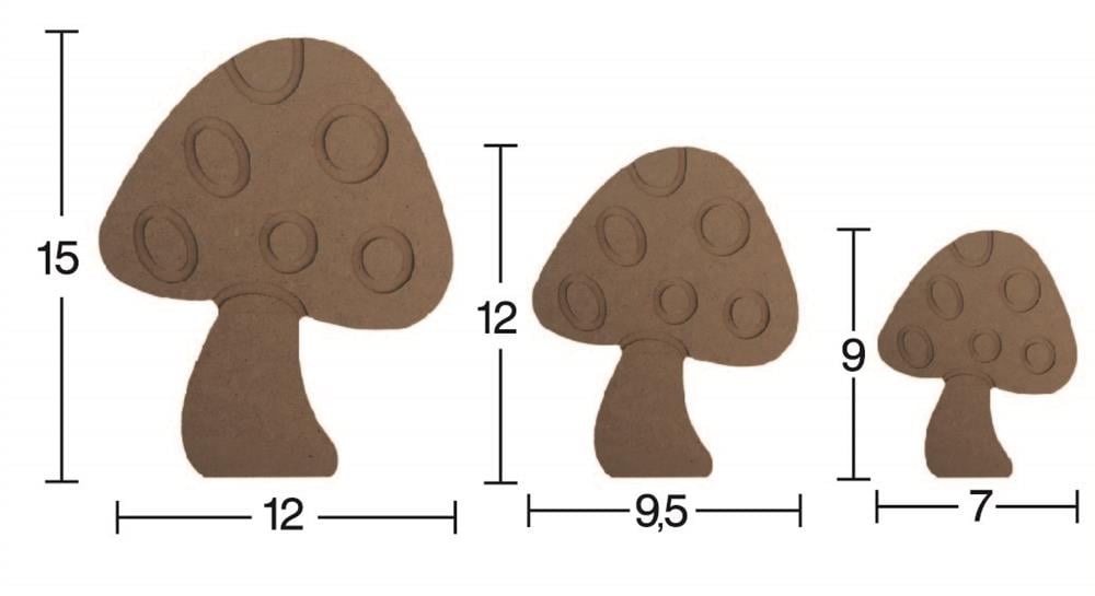 H 76 18 mm 3 LÜ MANTAR SET