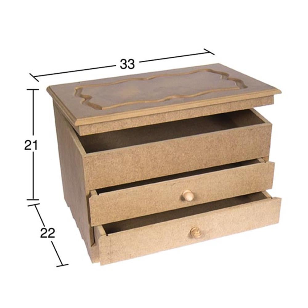 KU 228 2 ÇEKMECELİ  KUTU