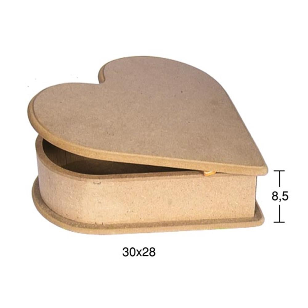 KU 234 BÜYÜK MENTEŞELİ KALP KUTU