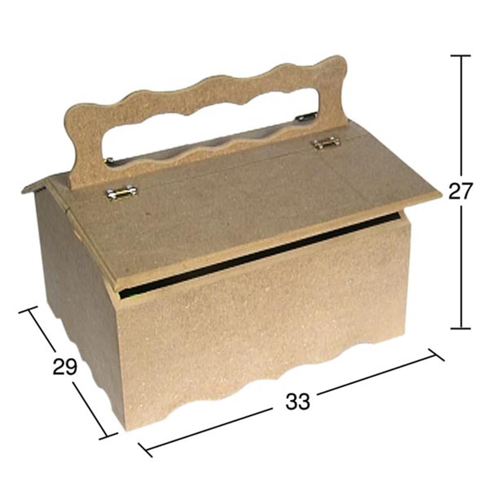 KU 305 AHŞAP SAPLI DİKİŞ KUTUSU