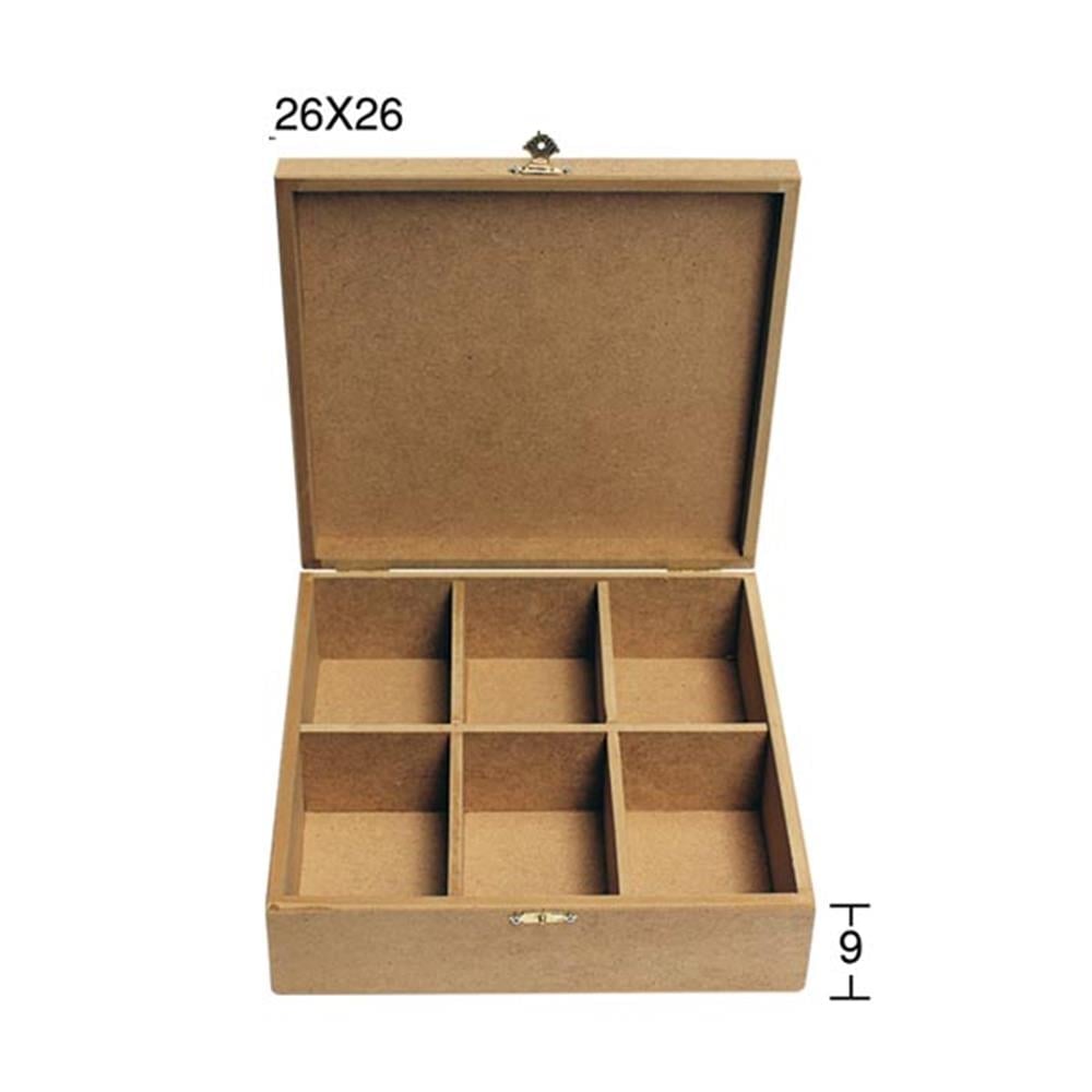 KU 325 KARE BÖLMELİ KUTU