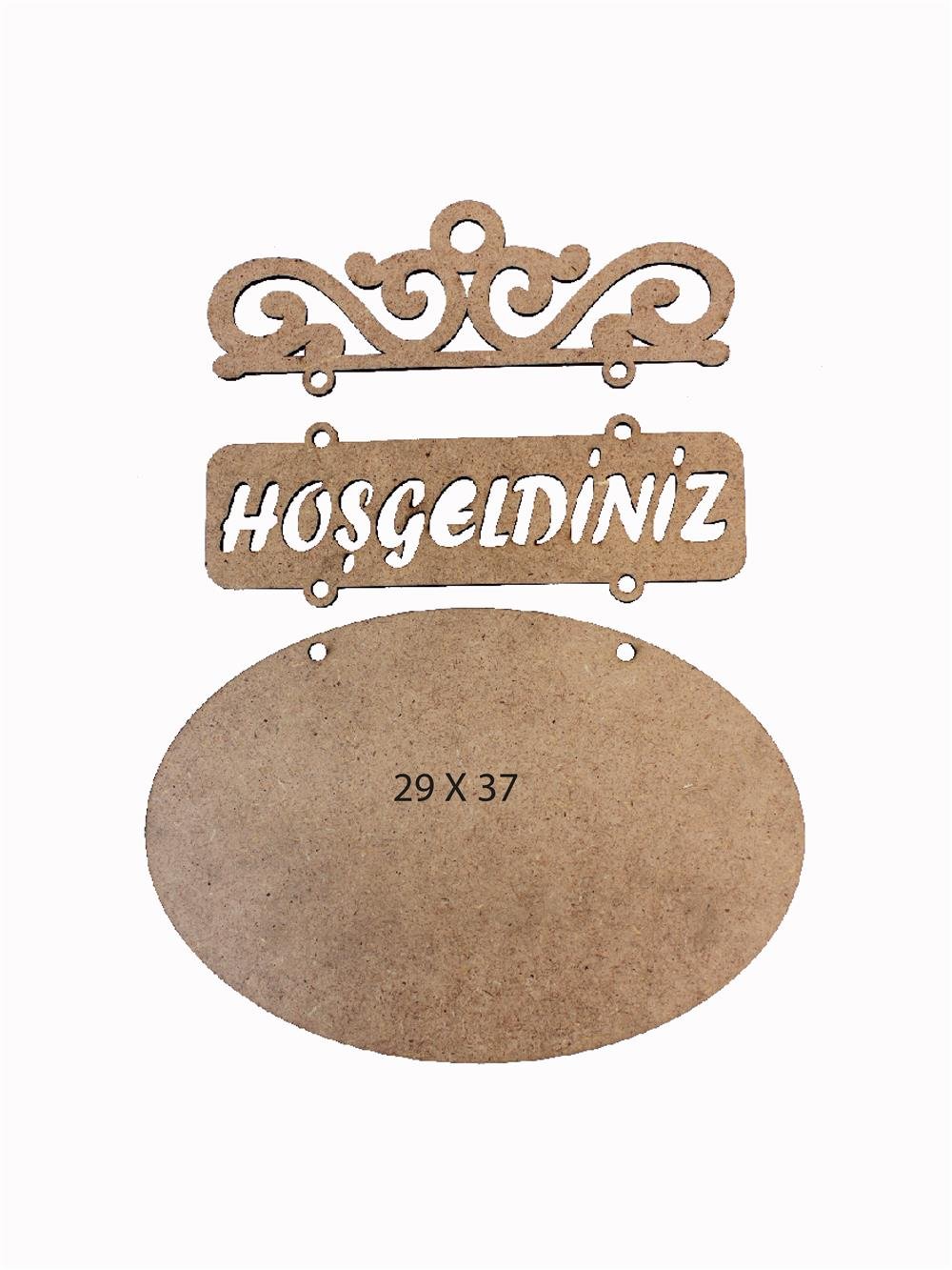 L 228 OVAL HOŞGELDİNİZ PANO