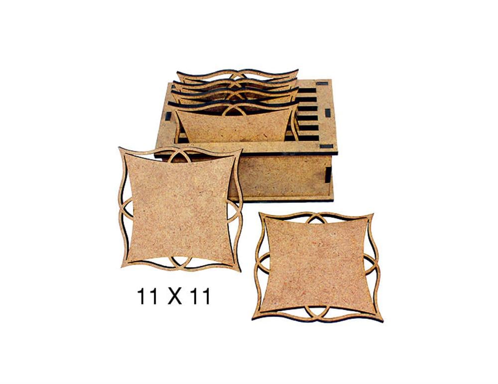 L 263 AZER DÜZ BARDAK ALTI 6'LI