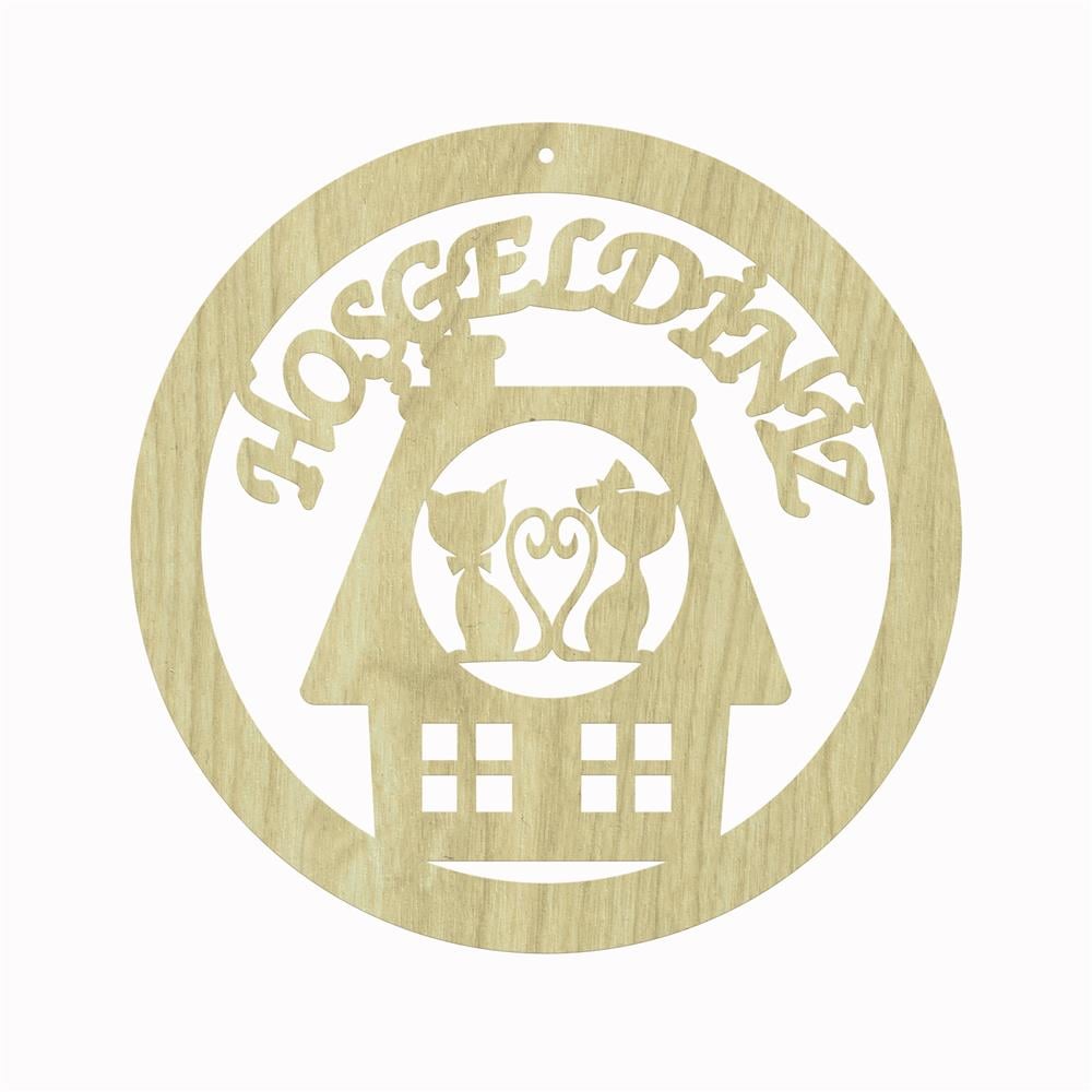 L 96 KEDİLİ   KAPI SÜSÜ 