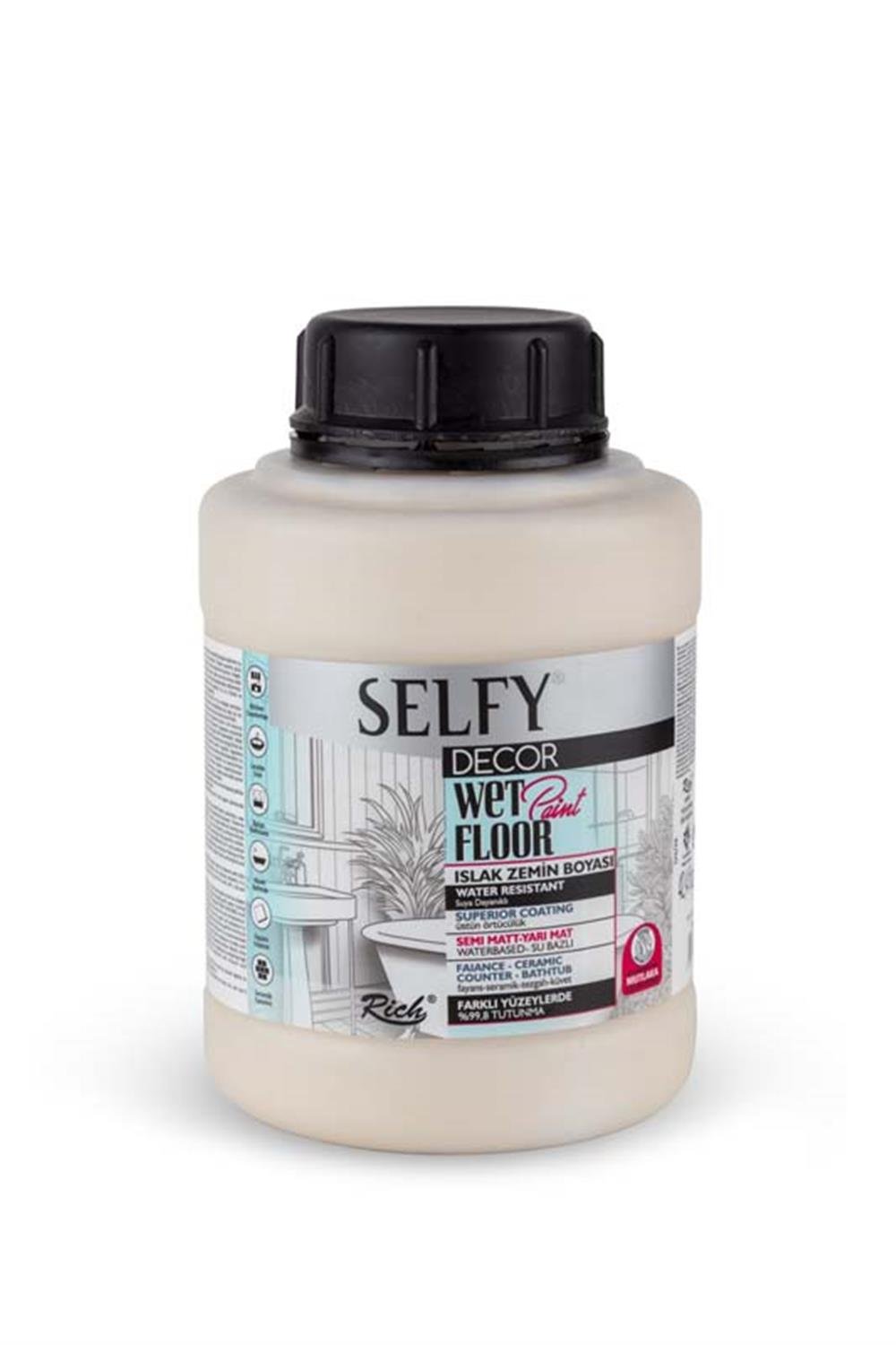 SELFY DECOR ISLAK ZEMİN BOYASI DANTEL 1250ml