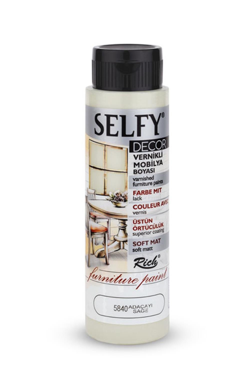 SELFY DECOR MOBİLYA BOYASI - ADAÇAYI 500ml