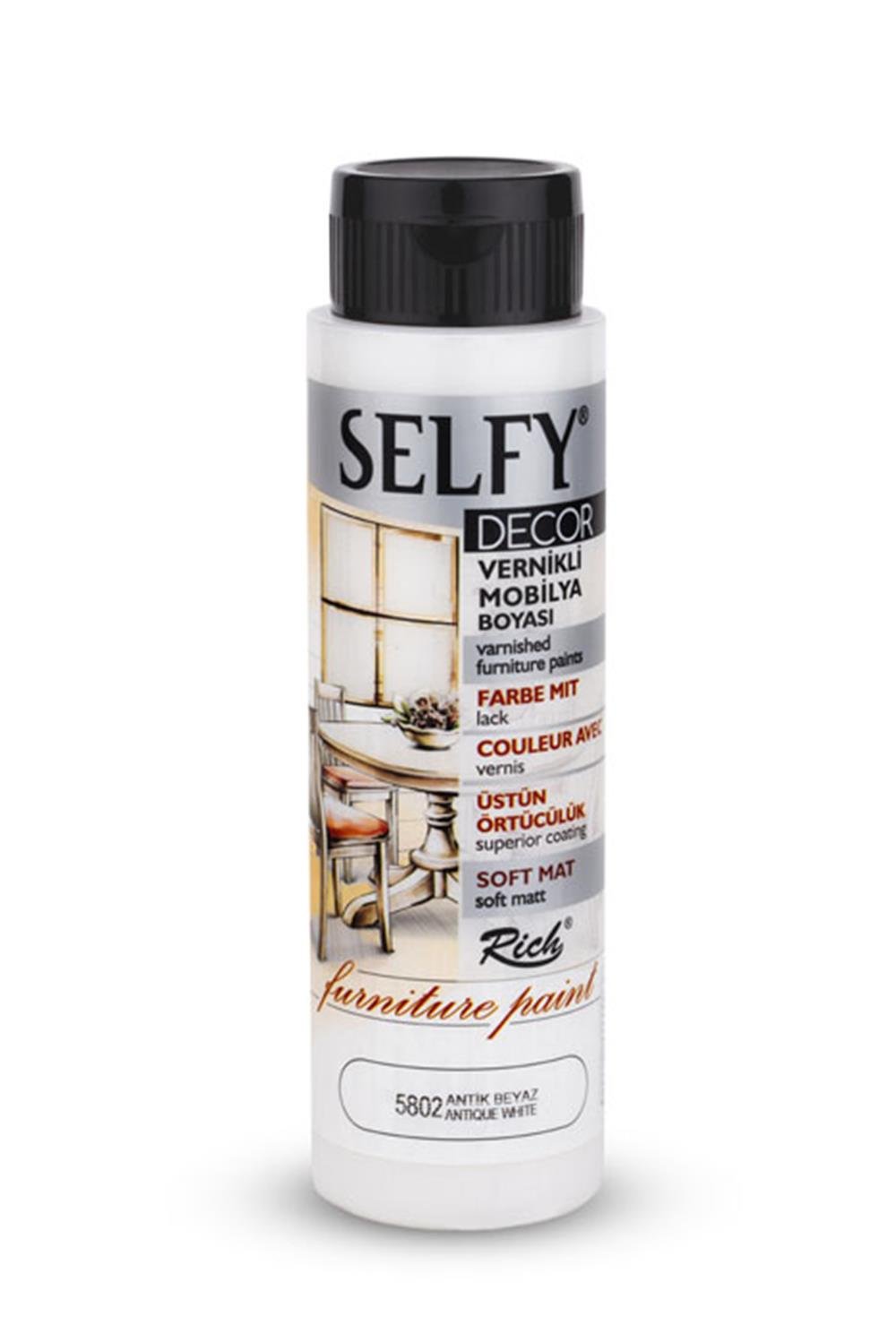 SELFY DECOR MOBİLYA BOYASI - ANTİK BEYAZ  500ml