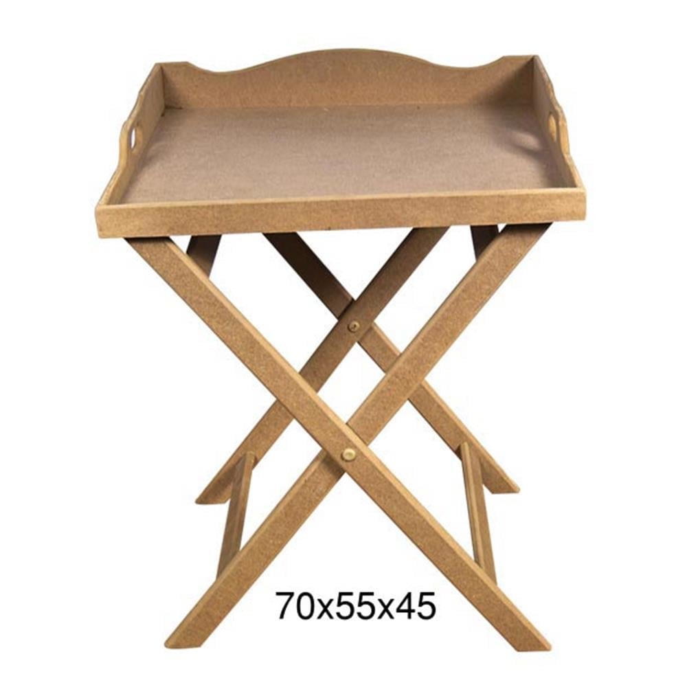 T 734 ÖNÜ AÇIK ÇAPRAZ AYAKLI TEPSİ