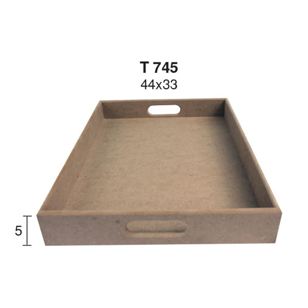 T 745 BÜYÜK DÜZ DİKDÖRTGEN TEPSİ