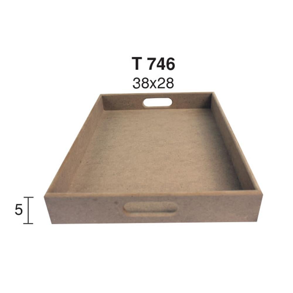 T 746 ORTABOY DÜZ DİKDÖRTGEN TEPSİ