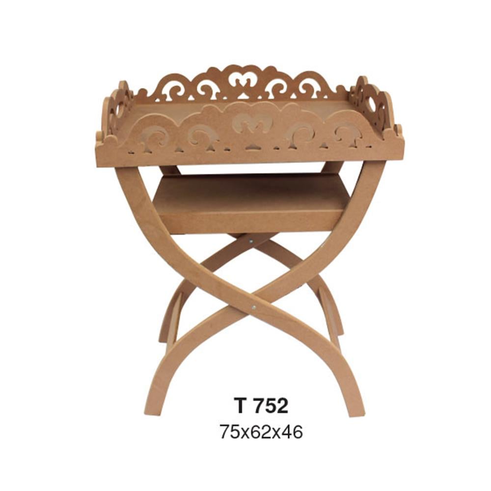 T 752 İŞLEMELİ S AYAKLI TEPSİ