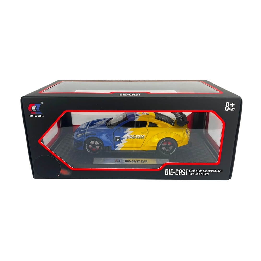 Pasifik OyuncakPasifik 1:24 Sesli Işıklı Metal Araba Nissan GTR